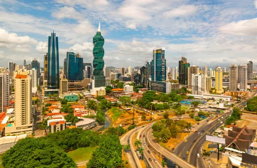 Vista aérea de Ciudad de Panamá
