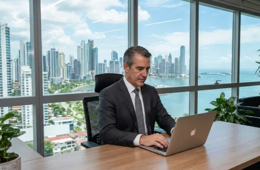 Business owner processing a Panama City Business License