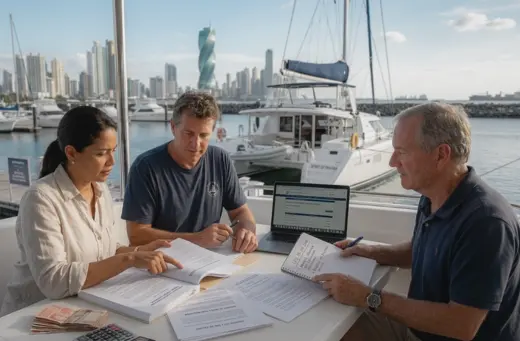 People reviewing the terms of the co-ownership agreement