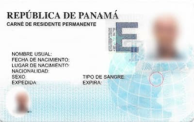 Sample of a Panamanian E-Cedula, a digital identification card