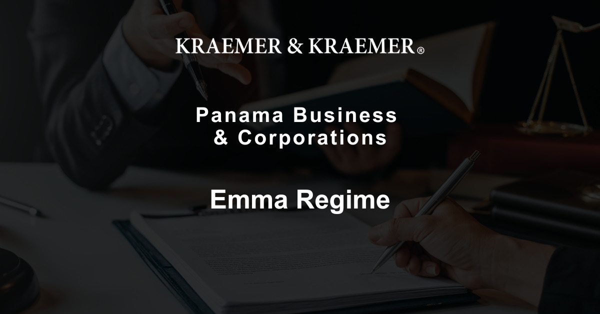 Panama EMMA Regime Kraemer & Kraemer