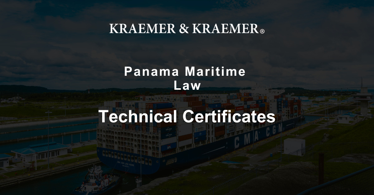 Panama Maritime Technical Certificates Kraemer & Kraemer
